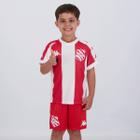 Kit Infantil Kappa Bangu I Supporter Vermelho e Branco