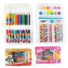 Kit Infantil Maleta de Pintura Material Escolar Aprendizado Crianças Meninos Meninas