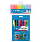 Kit Infantil MarcaTexto Cis Fun Pastel+Canetinhas Criatic 10