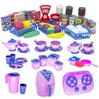 Kit Infantil Mercado Completo Cozinha Comida Louça Pote 66Pç - Altimar