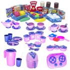 Kit Infantil Mercado Completo Cozinha Panelas Louça 73Pç