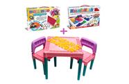 Kit Infantil Mesa Rosa + Desenho Mágico E Hora Do Rush