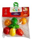 kit Infantil Miniaturas Verduras e Frutinhas Crec-Crec com Tiras Autocolantes- Calesita TaTeTi 302