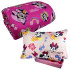 Kit Infantil Minnie Mouse Menina Rosa Edredom + Jogo De Cama 3 Peças Lepper