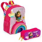 Kit Infantil Mochila De Costas E Estojo Gabby Rainbow - Sestini