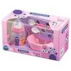 Kit Infantil Monsterbaby 4 Peças em Polipropileno Rosa - Tramontina (4442)