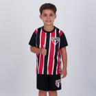 Kit Infantil São Paulo Preto e Vermelho - Spr