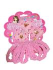 Kit Infantil Tiara e Xuxinha de Cabelo Rosa c/ 8 peças