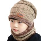 Kit Infantil Touca Gorro Cachecol Beanie Forrada Lã Inverno