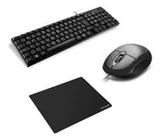 Kit informática - mouse, teclado e mouse pad