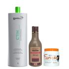 Kit Infusion Max Efac 300ml + Shampoo Ctim 1l E Mascara Furacão 500g