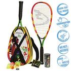 Kit Inicial Speedminton com Raquetes e 3 Speeders