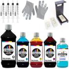 Kit Inkcor Recarga Cartucho Compatível com HP 664 664xl Com 500ml de Tintas e Solução Limpeza no Total