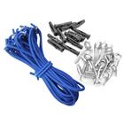 Kit Instalação Capa de Piscina Com Extensor Pinos e Buchas 14 Unidades