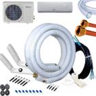 Kit Instalação Completo Para Ar Condicionado Philco Eco Split Inverter Frio 18000 Btus 3 Metros Com Suporte Condensadora