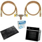 Kit Instalação Cooktop Forno Mangueiras 3,00Mt Gás Encanado - Contuflex