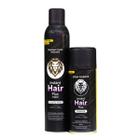 Kit Instant Hair Plus Castanho Médio 300ml + Hair Spray Fixador 250ml