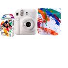 Kit Instax Mini 12 Branco com bolsa e filme spray Art 10 poses - Fujifilm