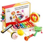 Kit Instrumentos Musicais 8 peças Infantil Educacional Shiny Toys