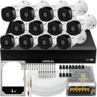 Kit Intelbras 12 câmeras VHL 1120 20m DVR de 16 canais 1 TB