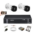 Kit Intelbras 2 Cam VHC 1120b Dvr 4 Mhd C/Hd 500gb