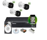 Kit Intelbras 3 Câmera infravermelho 20 metros 1080P fullhd Vhl 1220B