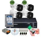 Kit Intelbras 4 Cam 1120b Dvr 04ch Full hd C/Hd 250GB