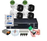 Kit Intelbras 4 Cam 1120b Dvr 04ch Full hd C/Hd 500GB