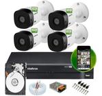 Kit Intelbras 4 Cam 1220b Full Hd 1080p 2m Dvr 4 Mhdx 1104