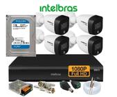 Kit Intelbras 4 Cam Vhd 1220b Full Color 1080p Dvr 3004 1tb