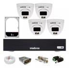 Kit Intelbras 4 Câmeras de Seguranca Vhd 1120d Full Color Dvr Mhdx 1004 C/hd 1tb