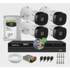 Kit Intelbras 4 Cameras hdcvi vhl 1120B e dvr mhdx 1204 c/hd 1TB