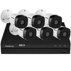 Kit Intelbras 6 câmeras vhd 1010 HD 1mp 10m dvr de 8 canais