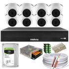 Kit Intelbras 8 1220d C/áudio Dvr 4 Canais 3008-C Hd 1tb