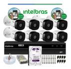 Kit Intelbras 8 Cam 1120b Dvr 8ch Mhdx 1208 C/hd 1tb Purple