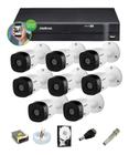 Kit Intelbras 8 Cam 1120b G5 Ir 20m Dvr Mhdx 8 Canais com Hd