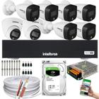 Kit Intelbras 8 Cameras Vhd 1220 Full Color Dvr Mhdx 3008-C c/ hd 3tb