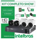 Kit Intelbras completo alta definição - 4 câmeras int/ext - HD