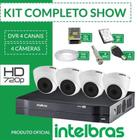 Kit Intelbras Completo Alta Definição - 4 Câmeras Internas - HD