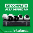 Kit Intelbras Completo Alta Definição 4 Câmeras Interno/Externo - HD