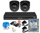 Kit Intelbras Full Hd Dvr 04ch + 02 Câmeras C/ Áudio + Hd