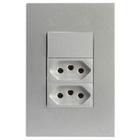 Kit Interruptor Paralelo + Tomada Dupla 20A 4X2 Brs12312-9Pr