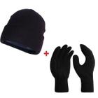 Kit inverno Touca + luva Gorro Touca de Lã Lisa Estilosa Adulto Unissex