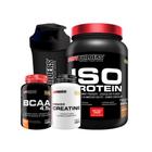 Kit Iso Protein 900G+ Power Creatina 100G+ Bcaa 100G