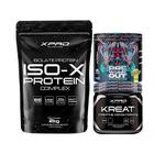 Kit Iso-X 2kg - XPro + XTreme Pré-Workout 300g + Kreat Creatine Monohydrate 300g