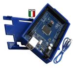 Kit Italy Com Placa Para Arduino Mega 2560 R3 Atmega2560-16u + Case 3D + Cabo Usb