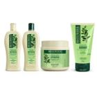 Kit Jaborandi Bio Extratus Antiqueda Shampoo + Condicionador + Mascara 500ml + Finalizador 150ml