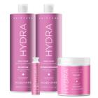 Kit Jacques Janine Hair Care Hydra Shampoo 800ml Condicionador 750ml Máscara 400g Ampola 45g