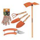 Kit Jardinagem Conjunto 5 Peças Tramontina E Luvas De Proteção