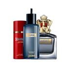 Kit Jean Paul Gaultier Scandal Pour Homme EDT Perfume Masculino 200ml Refil + Perfume 150ml Recarregável + Desodorante 150ml